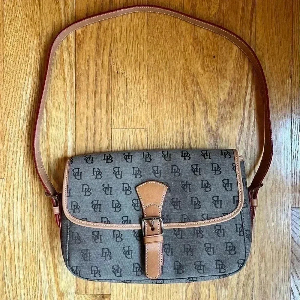Dooney and Bourke monogram over the shoulder purse
